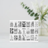 oude tarot briefkaart (Staand voorkant)