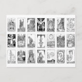 oude tarot briefkaart (Voorkant)