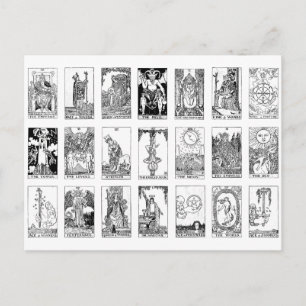 oude tarot briefkaart