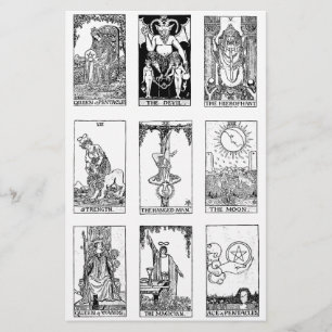 oude tarot briefpapier