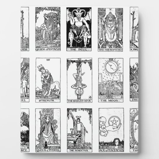 oude tarot fotoplaat (Voorkant)