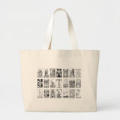oude tarot grote tote bag (Voorkant)