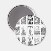 oude tarot magneet (Voorkant / Achterkant)