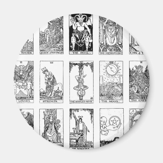 oude tarot magneet (Voorkant)