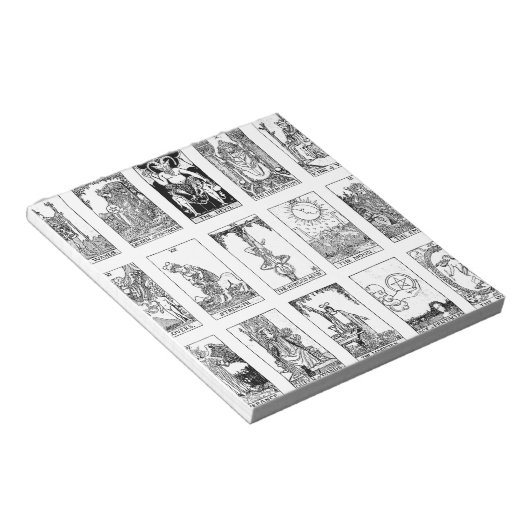 oude tarot notitieblok (Schuin)