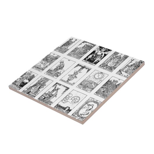 oude tarot tegeltje (Zijkant)