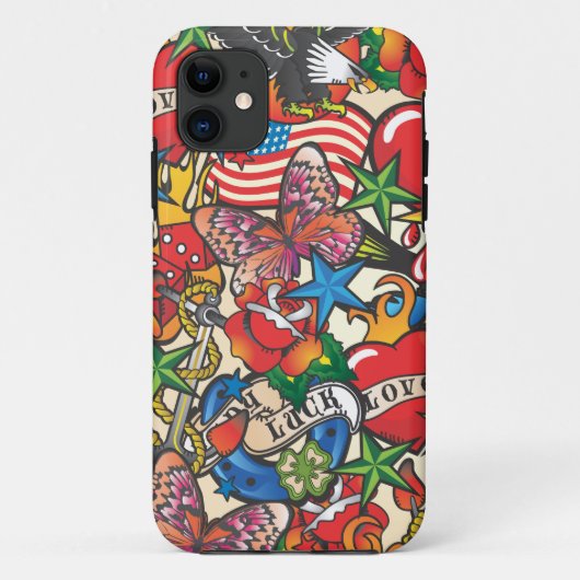 Oude Tattoo Cel Hoesje Hoesje (Achterkant)