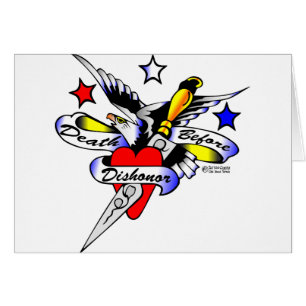 Oude Tattoo Eagle Dagger & Heart