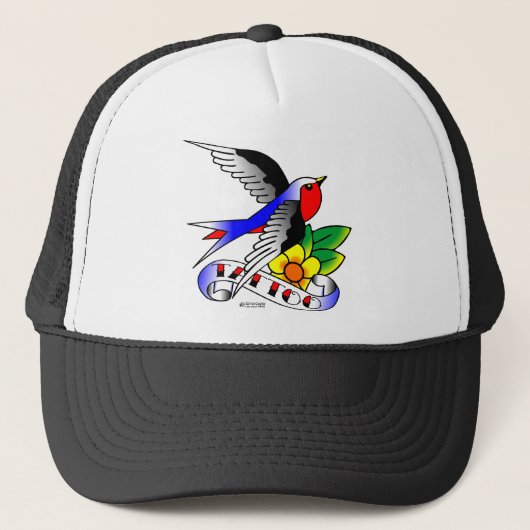 Oude Tattoo slikken Trucker Pet (Voorkant)