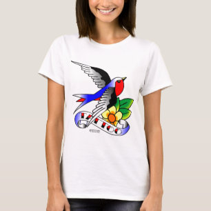 Oude Tattoo van de Huidslik T-shirt