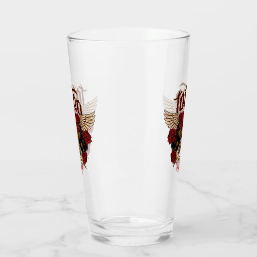 Oude Tattoo van de School Subcultuur Rozen Knuckle Glas (Links)