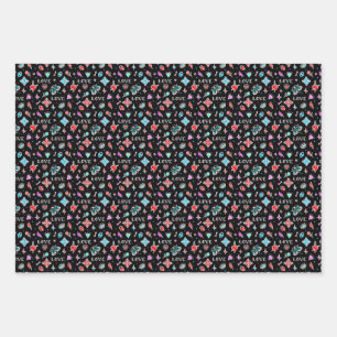 Oude Tattoos Inpakpapier Vel