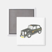 Oude Taxi Magneet (Voorkant / Achterkant)