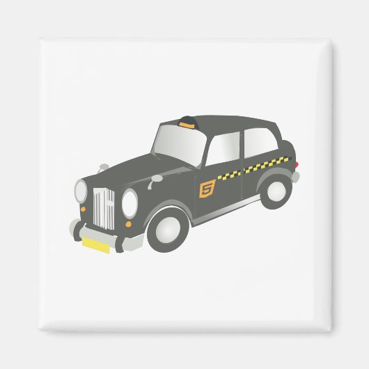 Oude Taxi Magneet (Voorkant)