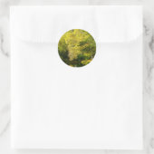 Oude Taxusbomen Klassieke Ronde Sticker (Tas)