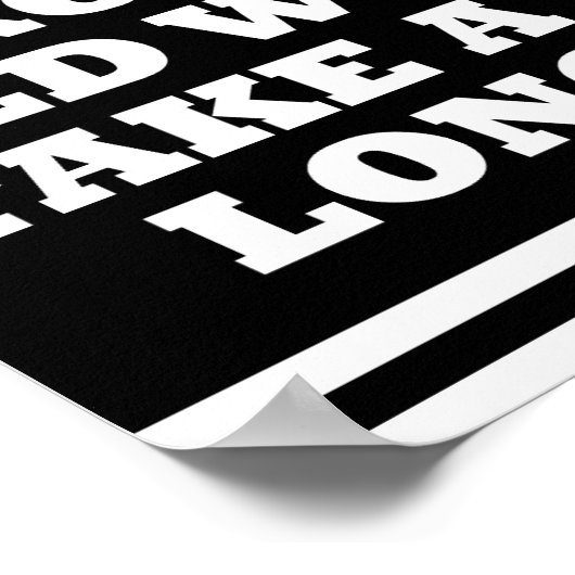 Oude te snelle Poster blabla (Hoek)