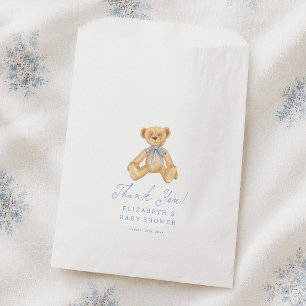 Oude teddybeer babyshower bedankt bedankzakje
