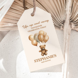 Oude Teddybeer Op Op Weg Geslacht Neutraal Cadeaulabel