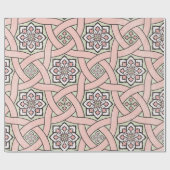 Oude tegel ornamentale achtergrond, naadloos deel cadeaupapier (Vlak)