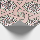 Oude tegel ornamentale achtergrond, naadloos deel cadeaupapier (Hoek)