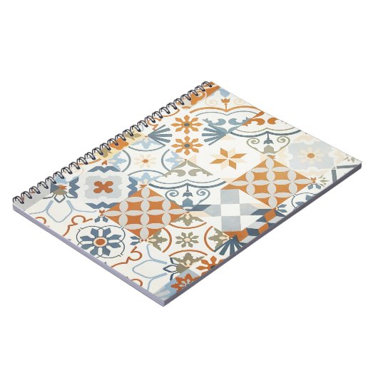 Oude Tegels: gestructureerd achtergrondpatroon Notitieboek (Linkerzijde)