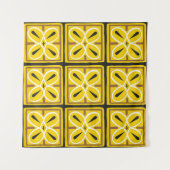 Oude tegels, illustratiepatroon  wandkleed (Voorkant (horizontaal))