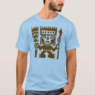 Oude tekenaar Peru Warrior T-shirt