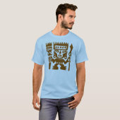 Oude tekenaar Peru Warrior T-shirt (Voorkant volledig)