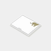 Oude tekening van een gevlekte luipaard jachtluipa post-it® notes (Schuin)