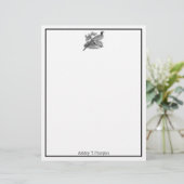 Oude tekening van fazant jachtvogel zwart-wit (Staand voorkant)