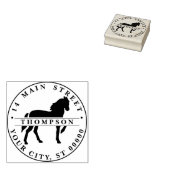 Oude tekening van het silhouet van een staande paa rubberstempel (Gestempeld)