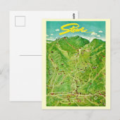 Oude tekening van Stowe Vermont ansichtkaart Briefkaart (Voorkant / Achterkant)