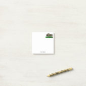 Oude tekening van wild zwijn BW #3C Post-it® Notes (Op bureau)