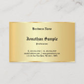 Oude tekst Aangepaste Glamor Faux Gold-Sjabloon Visitekaartje (Achterkant)