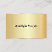 Oude tekst Aangepaste Glamor Faux Gold-Sjabloon Visitekaartje (Voorkant)
