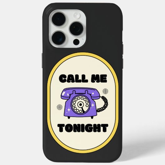 Oude telefoon, bel me vanavond Case-Mate iPhone case (Achterkant)