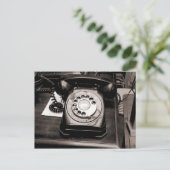 Oude telefoon briefkaart (Staand voorkant)