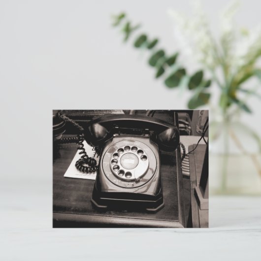 Oude telefoon briefkaart (Staand voorkant)