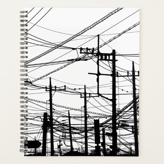 Oude telefoon- en elektriciteitsleidingen planner (Voorkant)