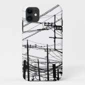 Oude telefoon- en voedingslijnen Case-Mate iPhone case (Achterkant)