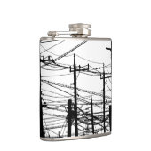 Oude telefoon- en voedingslijnen heupfles (Rechts)