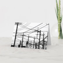 Oude telefoon- en voedingslijnen