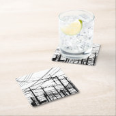 Oude telefoon- en voedingslijnen kartonnen onderzetters (Insitu)