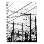 Oude telefoon- en voedingslijnen notitieboek (Voorkant)