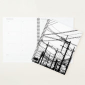 Oude telefoon- en voedingslijnen planner (Display)