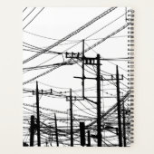 Oude telefoon- en voedingslijnen planner (Achterkant)