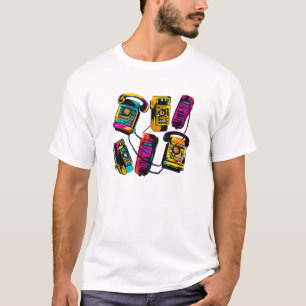 Oude telefoon in de jaren '90 t-shirt