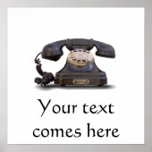 Oude telefoon poster (Voorkant)