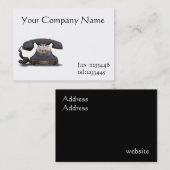 oude telefoon visitekaartje (Voorkant / Achterkant)