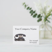 oude telefoon visitekaartje (Staand voorkant)